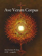 Ave Verum Corpus SATB choral sheet music cover